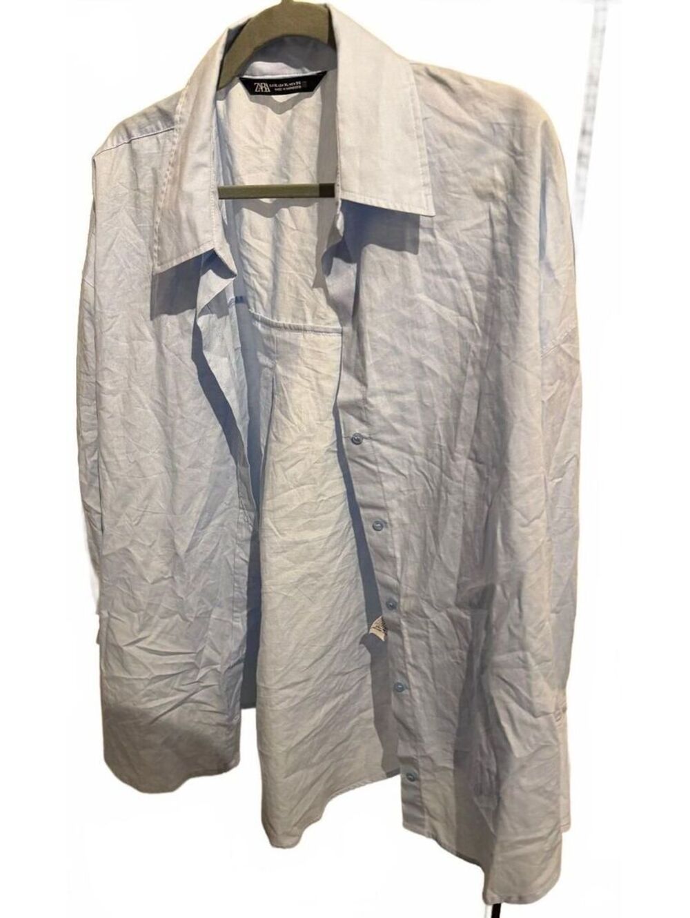 Zara Light Blue Button-up Shirt